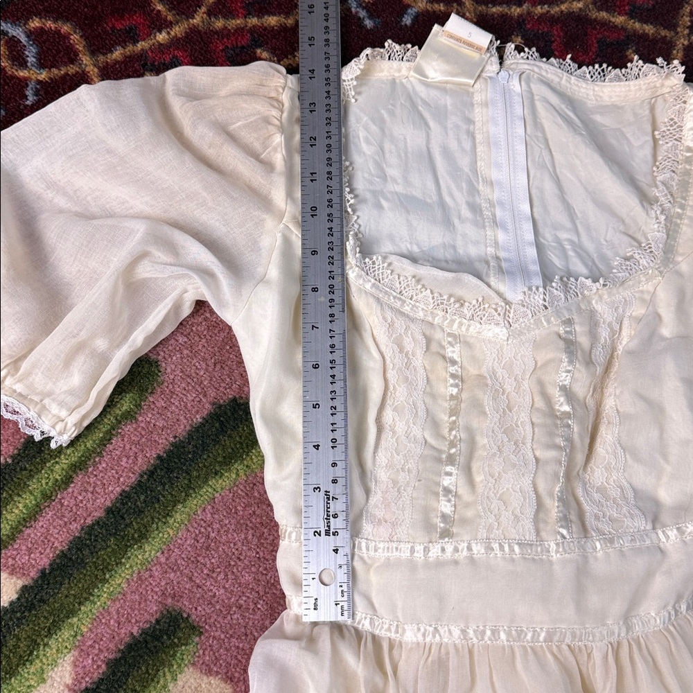 RARE GUNNE SAX VINTAGE DRESS MAXI WESTERN GOWN - Picture 9 of 12